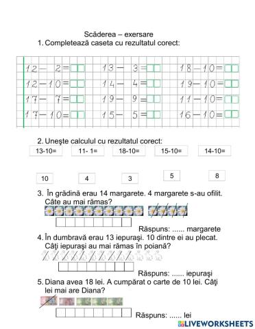 Scaderea 0-20