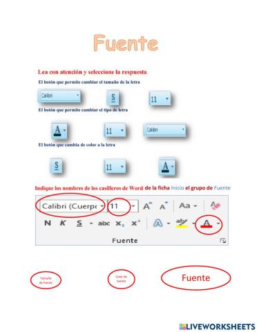 Fuente en Word