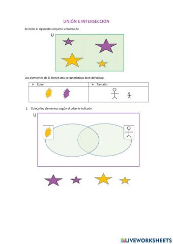 Unión e intersección