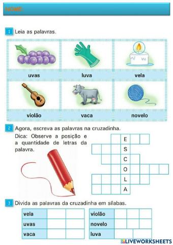 Separação de sílabas