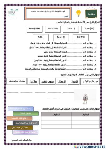 الوحدة الرابعة