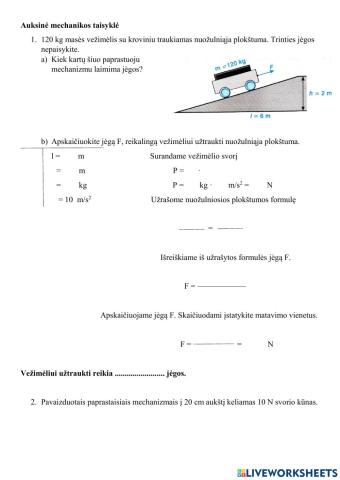 Auksinė mechanikos taisyklė