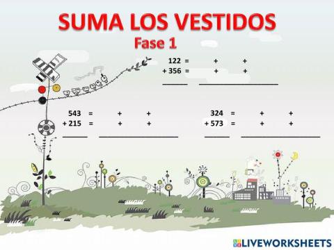 Suma los vestidos fase 1