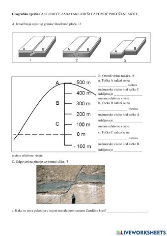 Reljef Zemlje-geografske vještine