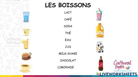 Les boissons