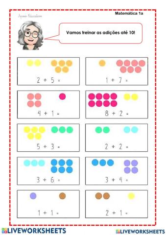 MATEMÁTICA - ADIÇÃO - ATÉ 10