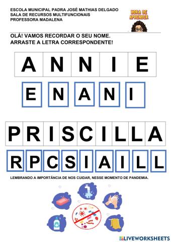 ANNIE PRIMEIRO NOME EJA