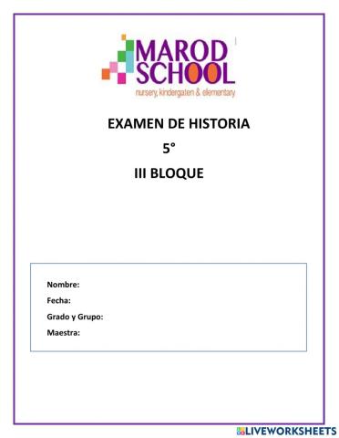 Examen Historia