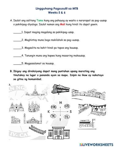 Lingguhang Pagsusulit sa MTB Weeks 5&6