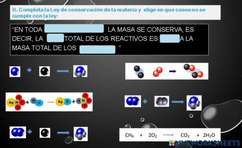 LEY DE CONSERVACIÓN DE LA MATERIA