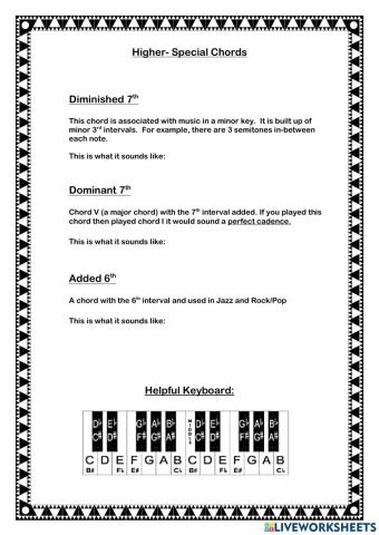 Higher Special Chords 1 of 2