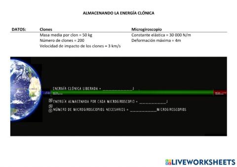 Almacenando energía clónica