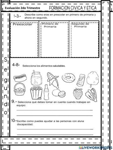 Evaluación 2do. Trimestre