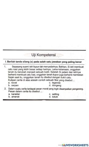 Uji kompetensi K4T8S1Bindo