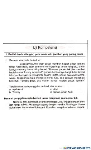 Uji kompetensi K4T8S2Bindo