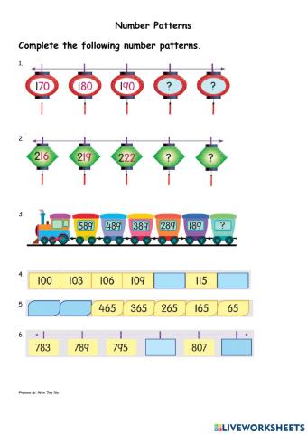 Number patterns