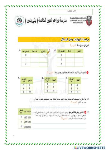 رياضيات سادس