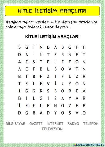 Kitle İletişim Araçları