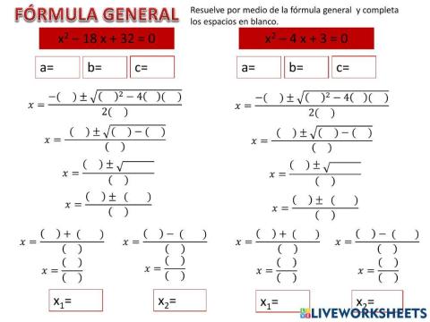 Formula general