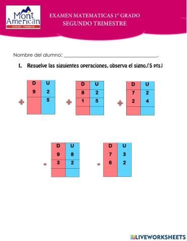 Examen de matematic