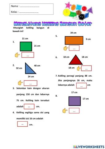 Mathclub Kelas 3 Keliling BAngun Datar