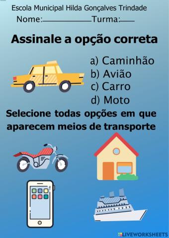 Meios de transporte