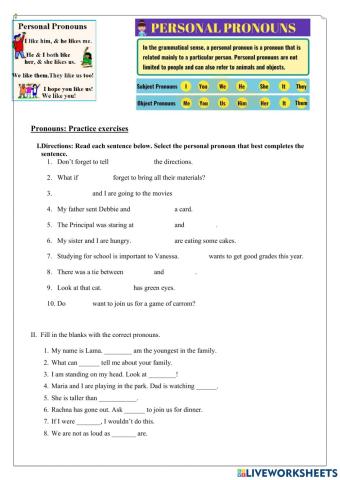 Personal Pronouns