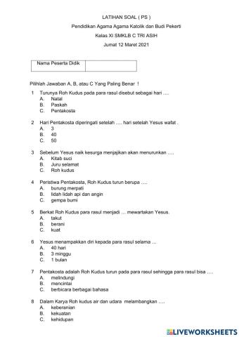 Latihan soal (PS)