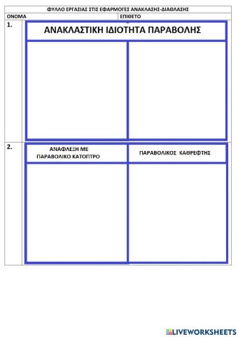 Reflection-refraction applications