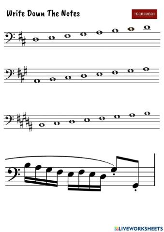 Sharp key signature note