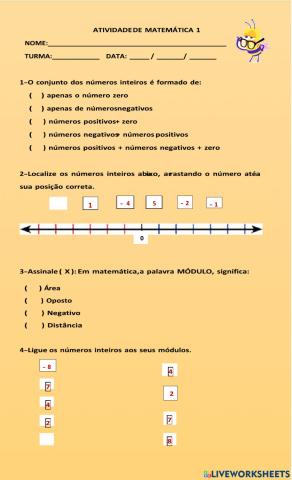 Introdução a números inteiros