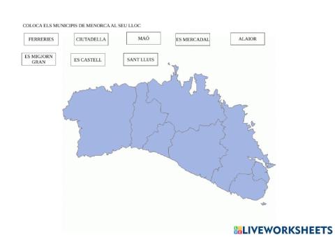 Municipis de Menorca