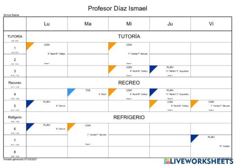 Horario