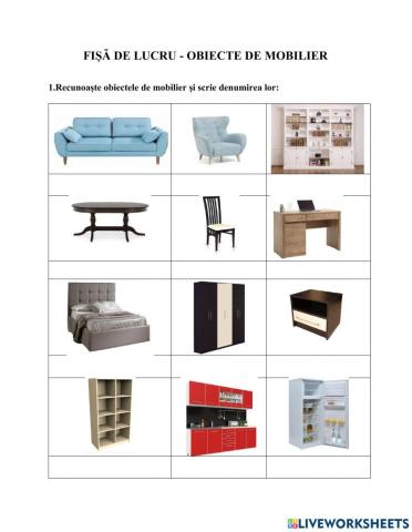 Obiecte de mobilier