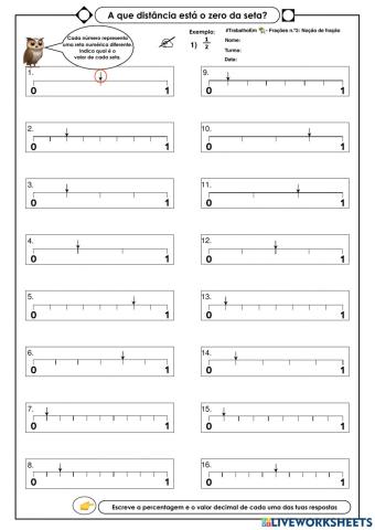 Frações na reta numérica Parte 2
