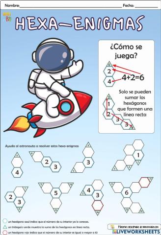 Hexa-Enigmas - Ayuda al astronauta - WikiABN