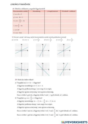 Lineáris függvények-8