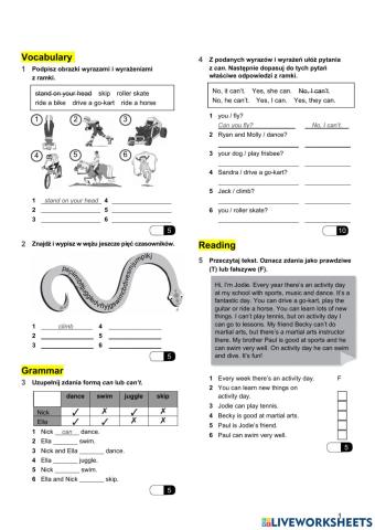 Klasa 5 test 2