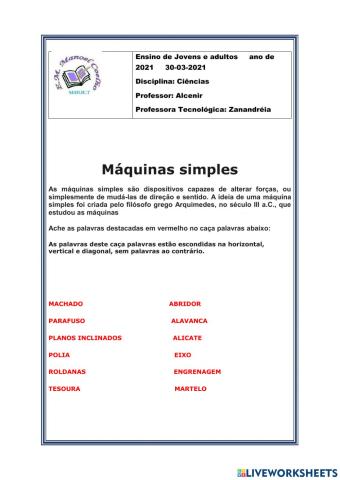 Máquinas simples