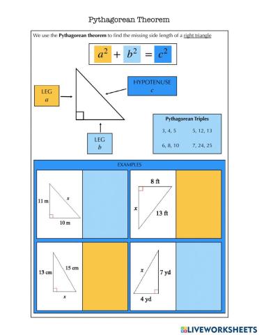 Pythagorean Theorem Notes