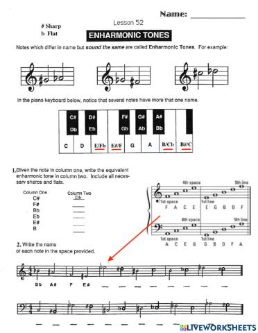 Lessons 52 Live Worksheet