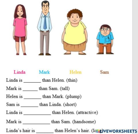 Comparative adjectives