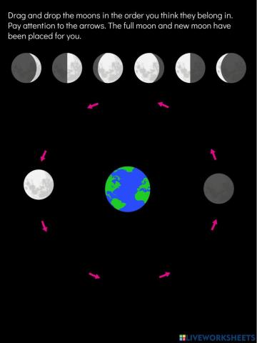 Moon Phases Drag & Drop