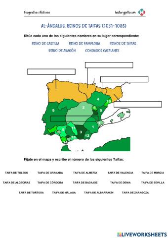 Al-Ándalus. Reinos de Taifas (1031-1085)
