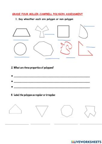 Grade 4 Polygon Review