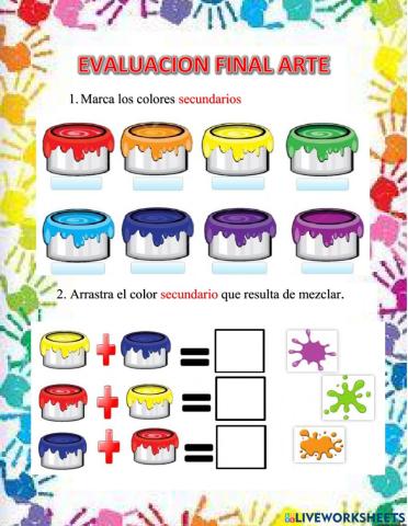 Evaluacion final colores secundarios