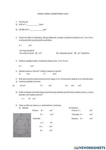 Geometrijska tijela