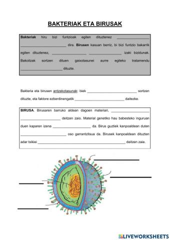 Bakteriak eta birusak