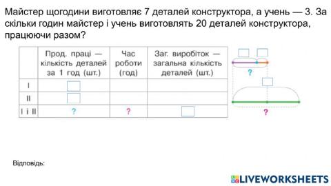 Задачі на спільну роботу