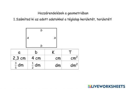 Hozzárendelések a geometriában